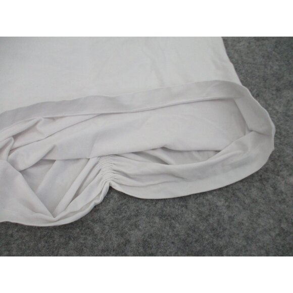 Fabletics White Tank Top Ruched Back Sleeveless Athletic Workout Womens Large - Picture 7 of 16